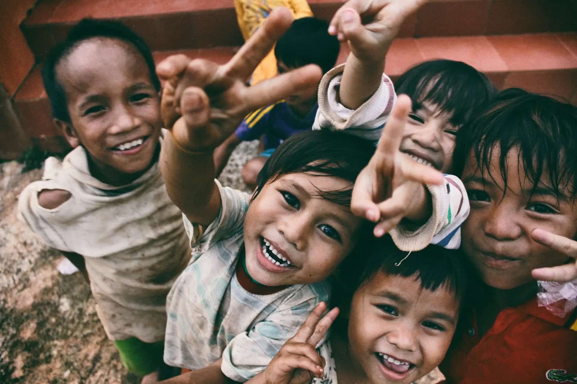 Children smiling together